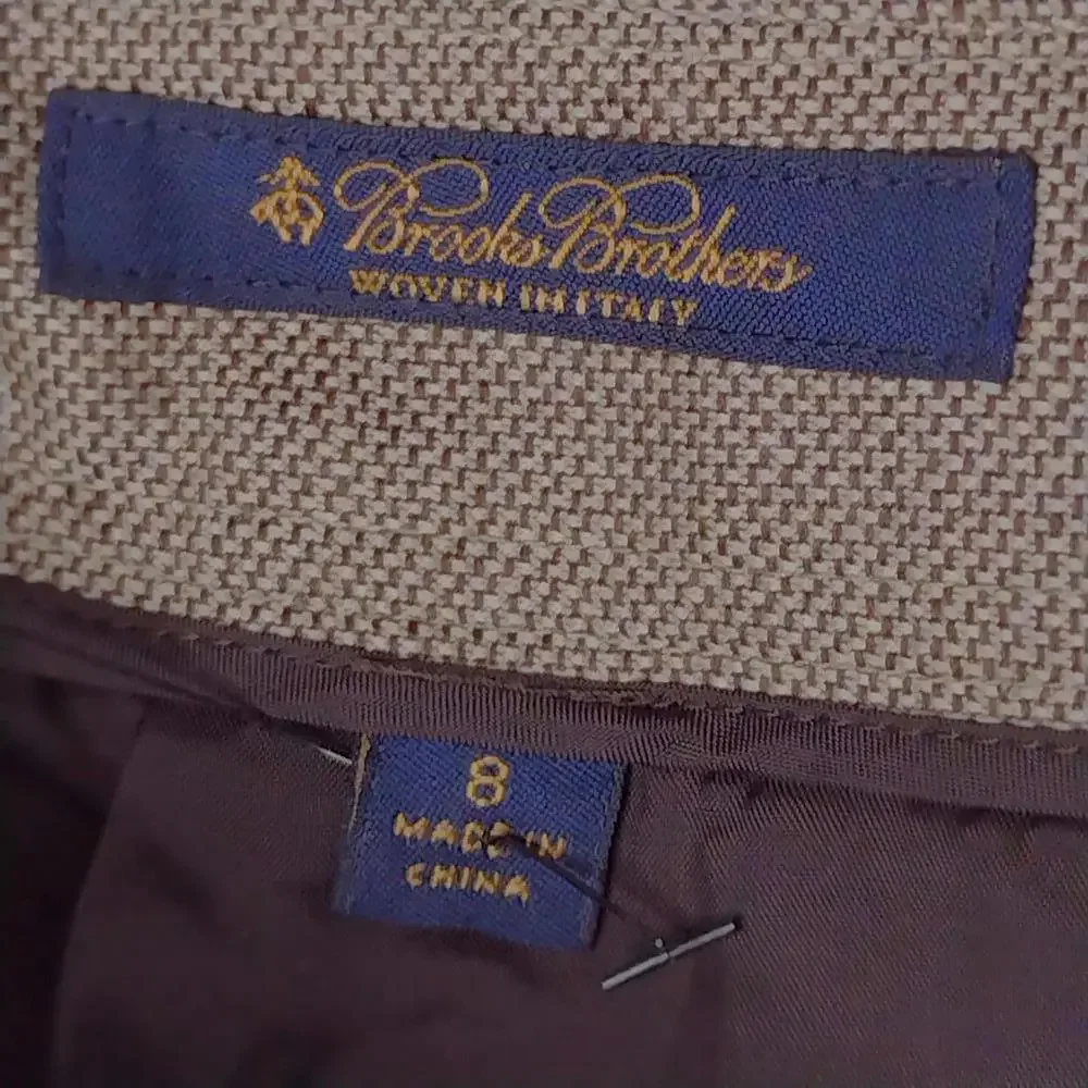 Brooks Brothers Women's Brown Skirt Size 8 - Picture 5 of 6